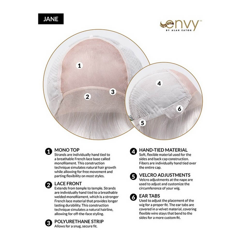 Jane by Envy (100% Hand Tied-Lace Front Wig) - Image 12